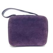 Pre-owned Leather chanel-bags Chanel Vintage , Purple , Dames