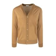 Bruine Cardigan Sweater Regular Fit Paolo Pecora , Brown , Heren