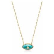 Womens Turquoise Evil Eye Necklace Nialaya , Yellow , Dames