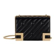 Gewatteerde Schoudertas Zwart Elisabetta Franchi , Black , Dames