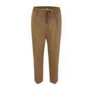 Bruine Chino Broek met Regular Fit Paolo Pecora , Brown , Heren