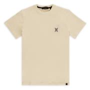 Zand Tee - Trendy Design Aspact , Beige , Heren