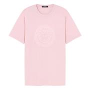 Roze Medusa Motief T-shirts en Polos Versace , Pink , Dames