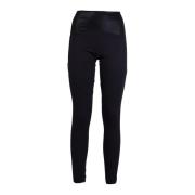 Sportieve Zwarte Leggings voor Vrouwen Trussardi , Black , Dames