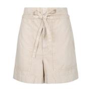 Sand Denim Shorts met Zakken Integration Test Isabel Marant , Beige , ...