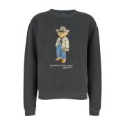 Grijze Sweater met Polo Bear Design Polo Ralph Lauren , Gray , Dames