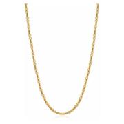 Mens Gold Modern Figaro Belcher Chain Nialaya , Yellow , Heren