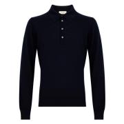 Cashmere Blauwe T-shirts en Polos Piacenza 1733 , Blue , Heren