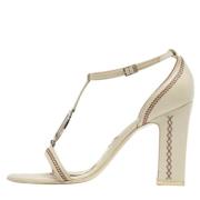 Pre-owned Leather heels Dior Vintage , White , Dames