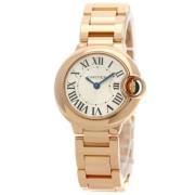 Pre-owned Rose Gold watches Cartier Vintage , Yellow , Dames