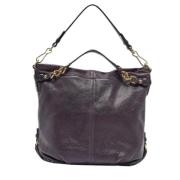 Pre-owned Leather handbags Coach Pre-owned , Purple , Dames