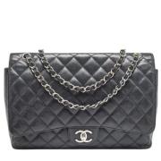 Pre-owned Leather chanel-bags Chanel Vintage , Black , Dames