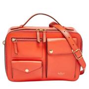 Pre-owned Leather shoulder-bags Mulberry Pre-owned , Orange , Dames