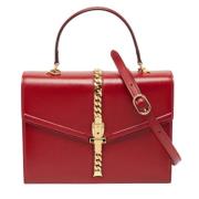 Pre-owned Leather handbags Gucci Vintage , Red , Dames