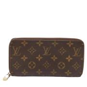 Pre-owned Coated canvas wallets Louis Vuitton Vintage , Brown , Dames