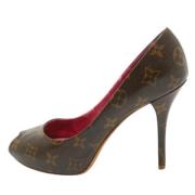 Pre-owned Coated canvas heels Louis Vuitton Vintage , Brown , Dames