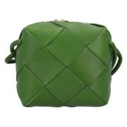 Leather crossbody-bags Bottega Veneta , Green , Dames