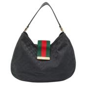 Pre-owned Canvas handbags Gucci Vintage , Black , Dames