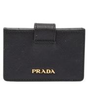 Pre-owned Leather wallets Prada Vintage , Black , Dames