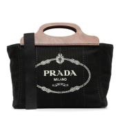 Pre-owned Canvas prada-bags Prada Vintage , Black , Dames