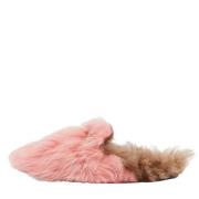 Pre-owned Fur flats Gucci Vintage , Pink , Dames