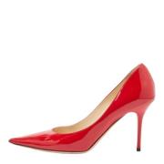 Pre-owned Leather heels Jimmy Choo Pre-owned , Red , Dames