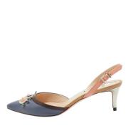 Pre-owned Leather sandals Fendi Vintage , Blue , Dames