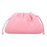 Leather crossbody-bags Bottega Veneta , Pink , Dames