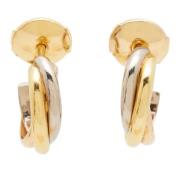 Pre-owned Metal earrings Cartier Vintage , Yellow , Dames