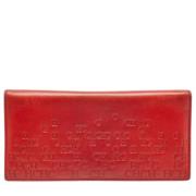 Pre-owned Leather wallets Carolina Herrera Pre-owned , Red , Dames