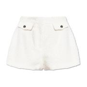 Broek met decoratieve kleppen The Mannei , White , Dames