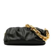 Pre-owned Leather shoulder-bags Bottega Veneta Vintage , Black , Dames