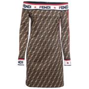 Pre-owned Cotton dresses Fendi Vintage , Brown , Dames