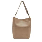 Pre-owned Leather celine-bags Celine Vintage , Beige , Dames