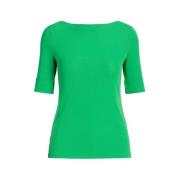 Casual Katoenen T-shirt Ralph Lauren , Green , Dames