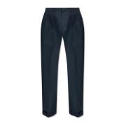 Katoenen broek met opgerolde pijpen Tom Ford , Blue , Heren