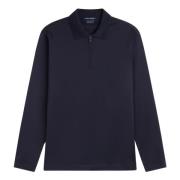 Lange Mouw Rits Polo Shirt Paul & Shark , Blue , Heren