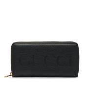 Pre-owned Leather wallets Gucci Vintage , Black , Dames