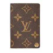 Pre-owned Coated canvas wallets Louis Vuitton Vintage , Brown , Dames