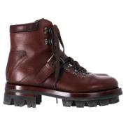 Pre-owned Leather boots Prada Vintage , Brown , Heren