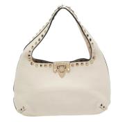 Pre-owned Leather handbags Valentino Vintage , White , Dames