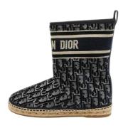 Pre-owned Canvas boots Dior Vintage , Blue , Dames