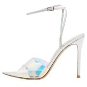 Pre-owned Fabric sandals Gianvito Rossi Pre-owned , White , Dames