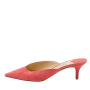 Pre-owned Suede mules Jimmy Choo Pre-owned , Pink , Dames