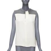 Pre-owned Silk tops Balenciaga Vintage , White , Dames