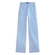 Klassieke Straight Cut High Waist Jeans A.p.c. , Blue , Dames