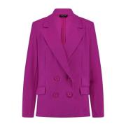 Kersen Dubbel Breasted Blazer Lady Day , Pink , Dames