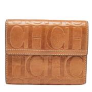 Pre-owned Leather wallets Carolina Herrera Pre-owned , Brown , Dames