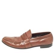 Pre-owned Leather flats Prada Vintage , Brown , Heren