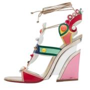 Pre-owned Leather sandals Christian Louboutin Pre-owned , Multicolor ,...